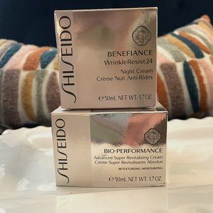NIB~ Shiseido BENEFIANCE WrinkleResist24 AND Shiseido BIO-PERFORMANCE Cream